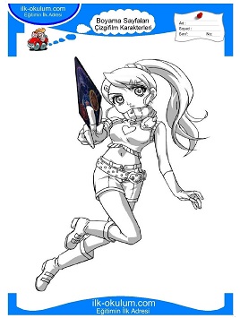 Çocuklar İçin Bakugan Boyama Sayfaları 